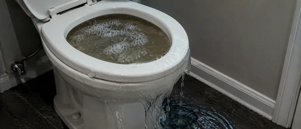 Blocked drain or toilet