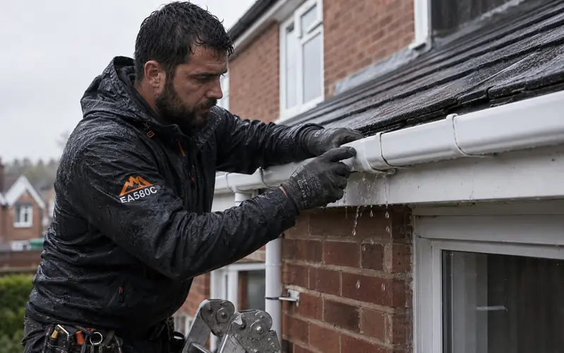 Gutter leak repair