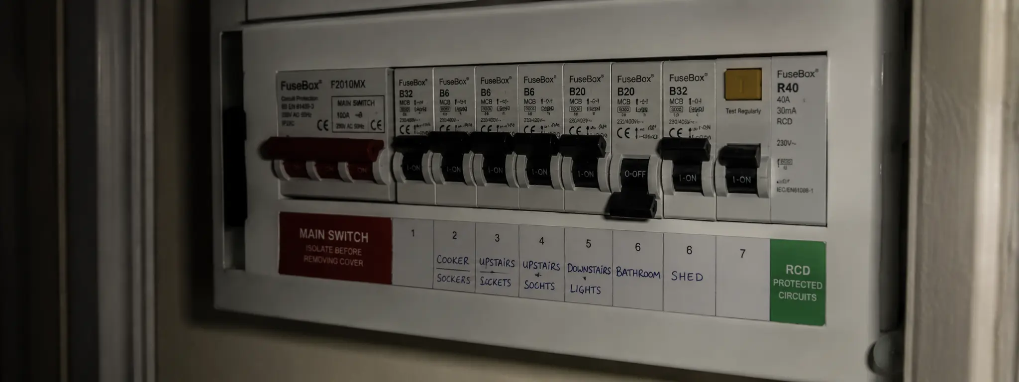 Tripped consumer unit